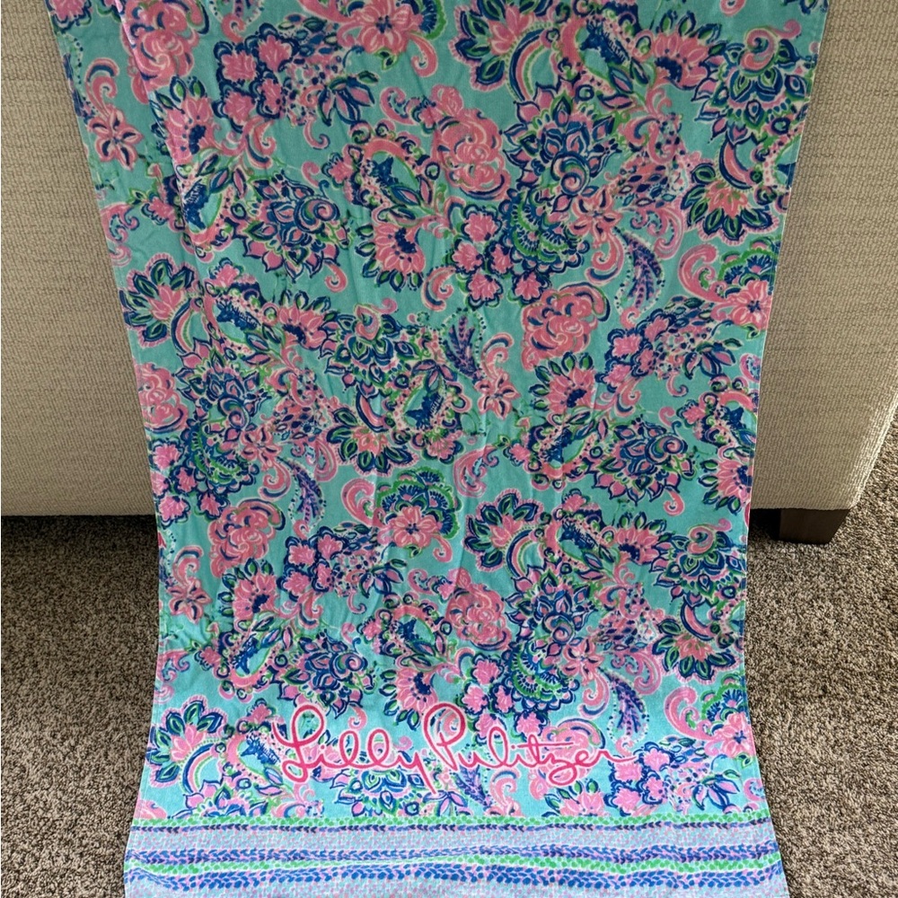 Lilly Pulitzer Beach Towel in Soft Pastels